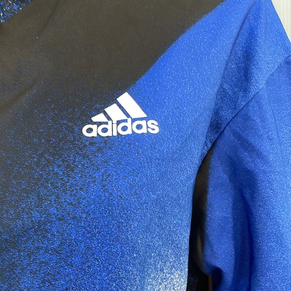 ADIDAS UNLEASH THE CONFIDENCE WOVEN JACKET TRACK TOP ROYAL BLUE & BLACK SIZE XS - Picture 6 of 16